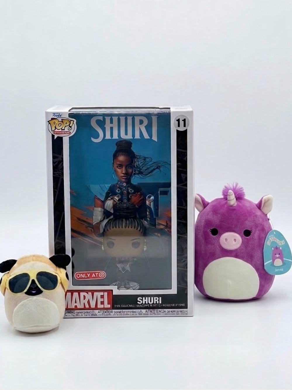 FUNKO POP  Marvel Black Panther Shuri Comic Covers Edition NWT + 2 Free Plushies